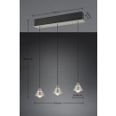 Trio 337010307 LED závesné stropné svietidlo ROMEO | 7W integrovaný LED zdroj | 700lm | 2300+3000+4000K | sťahovacie