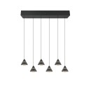 Trio 337010632 LED závesné stropné svietidlo ROMEO | 7W integrovaný LED zdroj | 700lm | 2300+3000+4000K | sťahovacie