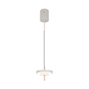 Trio T340210176 LED závesné stropné svietidlo KEATON  | 10W integrovaný LED zdroj | 1x1200lm | 2300+3000+4000K | na lanku | Trio - SwitchDimmer | sivá