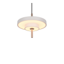 Trio T340210176 LED závesné stropné svietidlo KEATON  | 10W integrovaný LED zdroj | 1x1200lm | 2300+3000+4000K | na lanku | Trio - SwitchDimmer | sivá