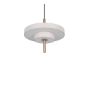 Trio T340210176 LED závesné stropné svietidlo KEATON  | 10W integrovaný LED zdroj | 1x1200lm | 2300+3000+4000K | na lanku | Trio - SwitchDimmer | sivá
