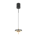 Trio T340210180 LED závesné stropné svietidlo KEATON  | 10W integrovaný LED zdroj | 1x1200lm | 2300+3000+4000K | Trio - SwitchDimmer | čierna | zlatá