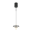 Trio T340210180 LED závesné stropné svietidlo KEATON  | 10W integrovaný LED zdroj | 1x1200lm | 2300+3000+4000K | Trio - SwitchDimmer | čierna | zlatá
