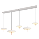 Trio T340210576 LED závesné stropné svietidlo KEATON  | 50W integrovaný LED zdroj | 1x5900lm | 2300+3000+4000K | na lanku | Trio - SwitchDimmer | sivá