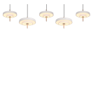 Trio T340210576 LED závesné stropné svietidlo KEATON  | 50W integrovaný LED zdroj | 1x5900lm | 2300+3000+4000K | na lanku | Trio - SwitchDimmer | sivá