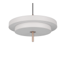 Trio T340219176 LED závesné stropné svietidlo KEATON  | 34W integrovaný LED zdroj | 1x4000lm | 2300+3000+4000K | na lanku | Trio - SwitchDimmer | sivá