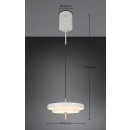 Trio T340219176 LED závesné stropné svietidlo KEATON  | 34W integrovaný LED zdroj | 1x4000lm | 2300+3000+4000K | na lanku | Trio - SwitchDimmer | sivá