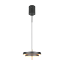 Trio T340219180 LED stojacia lampa KEATON  | 34W integrovaný LED zdroj | 1x4000lm | 2300+3000+4000K | na lanku | Trio - SwitchDimmer | čierna | zlatá