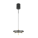 Trio T340219180 LED stojacia lampa KEATON  | 34W integrovaný LED zdroj | 1x4000lm | 2300+3000+4000K | na lanku | Trio - SwitchDimmer | čierna | zlatá