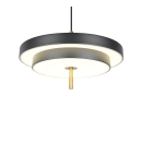 Trio T340219180 LED stojacia lampa KEATON  | 34W integrovaný LED zdroj | 1x4000lm | 2300+3000+4000K | na lanku | Trio - SwitchDimmer | čierna | zlatá