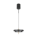 Trio T340219180 LED stojacia lampa KEATON  | 34W integrovaný LED zdroj | 1x4000lm | 2300+3000+4000K | na lanku | Trio - SwitchDimmer | čierna | zlatá