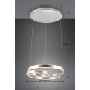 Trio 344110105 LED závesné stropné svietidlo Marnie | 68W integrovaný LED zdroj | 8000 lm | 3000K