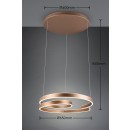 Trio 344110165 LED závesné stropné svietidlo Marnie | 68W integrovaný LED zdroj | 8000 lm | 3000K