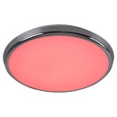 Rabalux 3464 LED vonkajšia stropnica Balthasar 1x18W | 1600lm | 3000-6500K | RGB | IP44 - chróm, biela