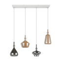 Trio T349400417 závesné stropné svietidlo ALDEA | 4x10W E14 | na lanku | žltá | biela | pestrofarebná