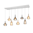 Trio T349400817 závesné stropné svietidlo ALDEA | 8x10W E14 | na lanku | žltá | biela | pestrofarebná