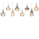 Trio T349400817 závesné stropné svietidlo ALDEA | 8x10W E14 | na lanku | žltá | biela | pestrofarebná