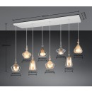 Trio T349400817 závesné stropné svietidlo ALDEA | 8x10W E14 | na lanku | žltá | biela | pestrofarebná