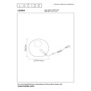 Lucide L105170138 stolná lampička LOXIA  E14