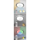 Rabalux 3510 LED stropné svietidlo Everest 1x40W | 3200lm | 2700-6500K | RGB - diaľkové ovládanie, nastaviteľná teplota osvetlenia, pamäťová funkcia, časovač,Wi-Fi, nočný režim, stmievateľné, strieborná