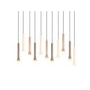 Trio T352011117 LED závesné stropné svietidlo FIATO  | 11x3W integrovaný LED zdroj | 11x400lm | 2300+3000+4000K