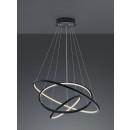 Trio 352710342 LED závesné stropné svietidlo Aaron 1x80W | 7000lm | 3000-6000K | IP20 | RGBW - stmievateľné, diaľkové ovládanie, pamäťová funkcia, nastavenie teploty osvetlenia, technológie WIZ, antracit