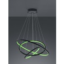 Trio 352710342 LED závesné stropné svietidlo Aaron 1x80W | 7000lm | 3000-6000K | IP20 | RGBW - stmievateľné, diaľkové ovládanie, pamäťová funkcia, nastavenie teploty osvetlenia, technológie WIZ, antracit