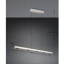 Trio T353010107 LED závesné stropné svietidlo GRAHAM | 4,5W integrovaný LED zdroj