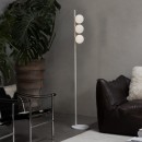 Ideal lux 353210 stojacia lampa BINOMIO  G9 | vypínač | biela