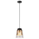 Rabalux 3543 závesné stropné svietidlo Zenaida 1x60W | E27 - čierna, zlatá