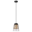 Rabalux 3543 závesné stropné svietidlo Zenaida 1x60W | E27 - čierna, zlatá