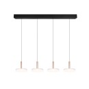Trio T354910465 LED závesné stropné svietidlo CELESTE  | 4x7,5W integrovaný LED zdroj | 4x750lm | 3000K