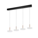 Trio T354910465 LED závesné stropné svietidlo CELESTE  | 4x7,5W integrovaný LED zdroj | 4x750lm | 3000K
