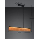 Trio 355510130 LED závesné stropné svietidlo KALEA | 39W integrovaný LED zdroj | 4800lm | 3000K | stmievač