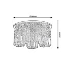 Rabalux 3570 stropné svietidlo Rosanna 5x40W | G9 - chróm