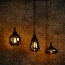 Trio 317000332 závesné svietidlo Lumina 3x40W | E14 - nastaviteľná výška, čierna, chróm