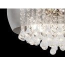 Rabalux 3598 stropné svietidlo Ninelle 6x40W | G9 - chróm, krištáľ, dymové sklo