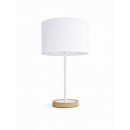 stolná lampa Philips LIMBA 1x40W E27 - biela / svetlé drevo