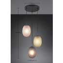Trio T364230317 závesné stropné svietidlo FACETTE  E27