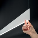 Ideal lux 367019 LED závesné stropné svietidlo STEEL  | 24W integrovaný LED zdroj | 1310lm | 3000K | sťahovacie | na lanku | biela
