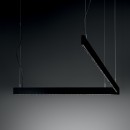 Ideal lux 368931 LED závesné stropné svietidlo STEEL  | 30W integrovaný LED zdroj | 2870lm | 3000K | sťahovacie | na lanku | čierna