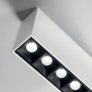 Ideal lux 369877 LED bodové stropné svietidlo LIKA  | 6W integrovaný LED zdroj | 250lm | 3000K | čierna