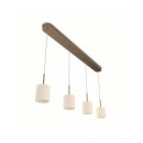 LED závesné svietidlo - luster Philips ORTEGA 4x4,5W - bronz
