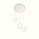 LED závesné stropné svietidlo - luster Philips Meton 3x4,5W - biela