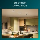 Philips 8721103038074 LED zapustené svietidlo Cilantro  | 5W integrovaný LED zdroj | 550lm | 4000K | čierna