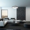 Rabalux 3927 LED závesný luster Adeline 1x28W | 1800lm | 3000-6000K - stmievateľné, diaľkové ovládanie, sivá, biela