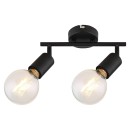 Rabalux 3987 prisadené stropné bodové svietidlo Lamar 2x40W | E27 - čierna