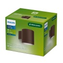 Philips 8721103104939 vonkajšie nástenné svietidlo Fylx  GU10 | hnedá