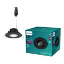 Philips 8721103038050 LED zapustené svietidlo Cilantro | 5W integrovaný LED zdroj | 500lm | 2700K | čierna