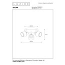 Lucide 77979/13/30 BJORN stropné bodové svietidlo D380mm 3xE14 - čierna